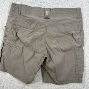 Kuhl Shorts Mens 32 Beige Cargo Outdoor Stretch Performance Hiking Nylon 8"